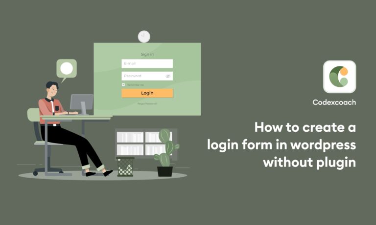 How To Create A Login Form In Wordpress Without Plugin CodexCoach