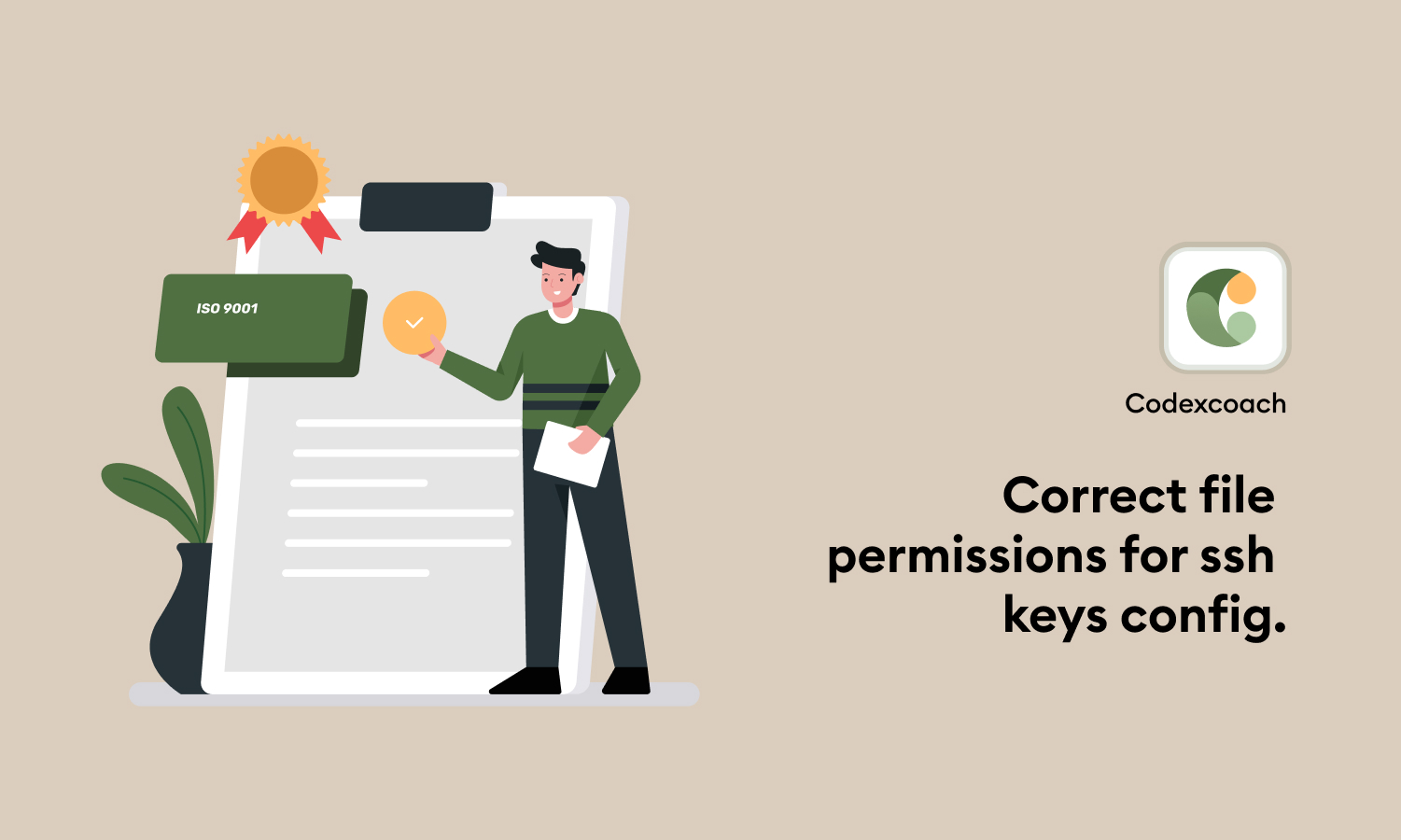 Correct file permissions for ssh keys and config.