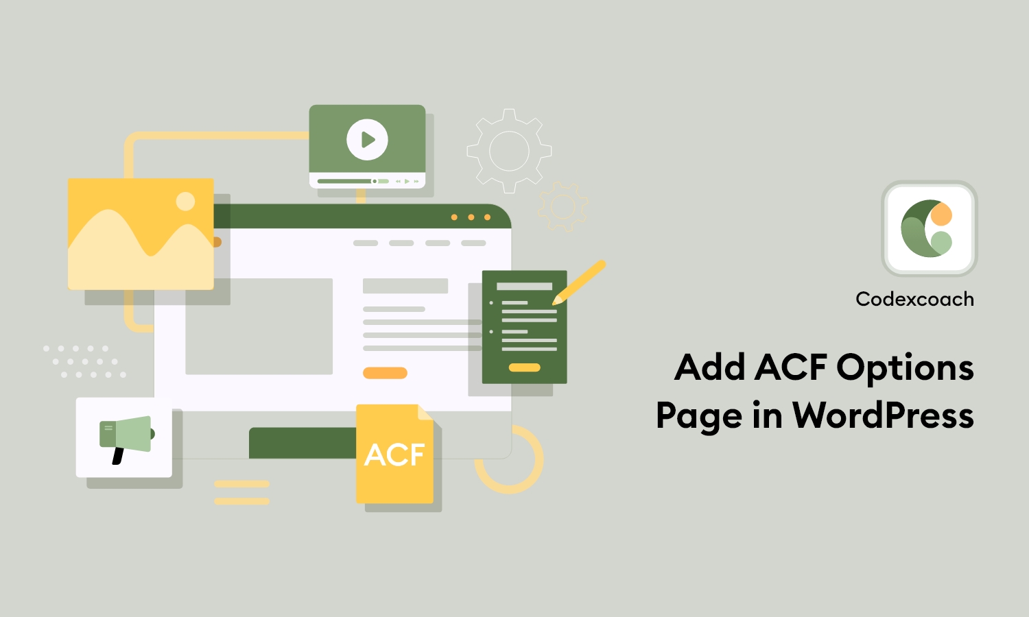 Add ACF Options Page in WordPress