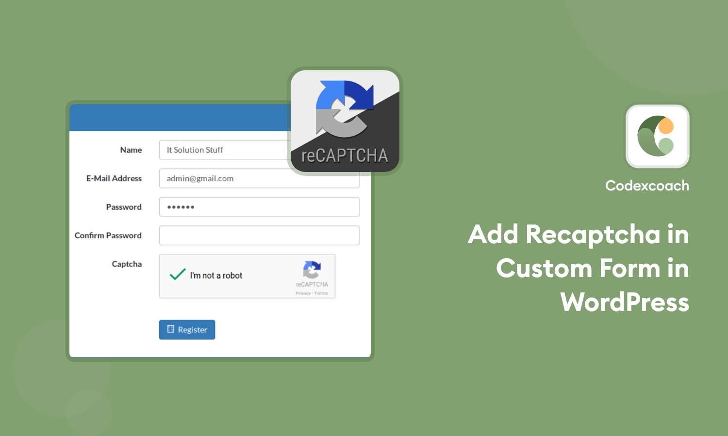 Add Recaptcha in Custom Form in WordPress 3