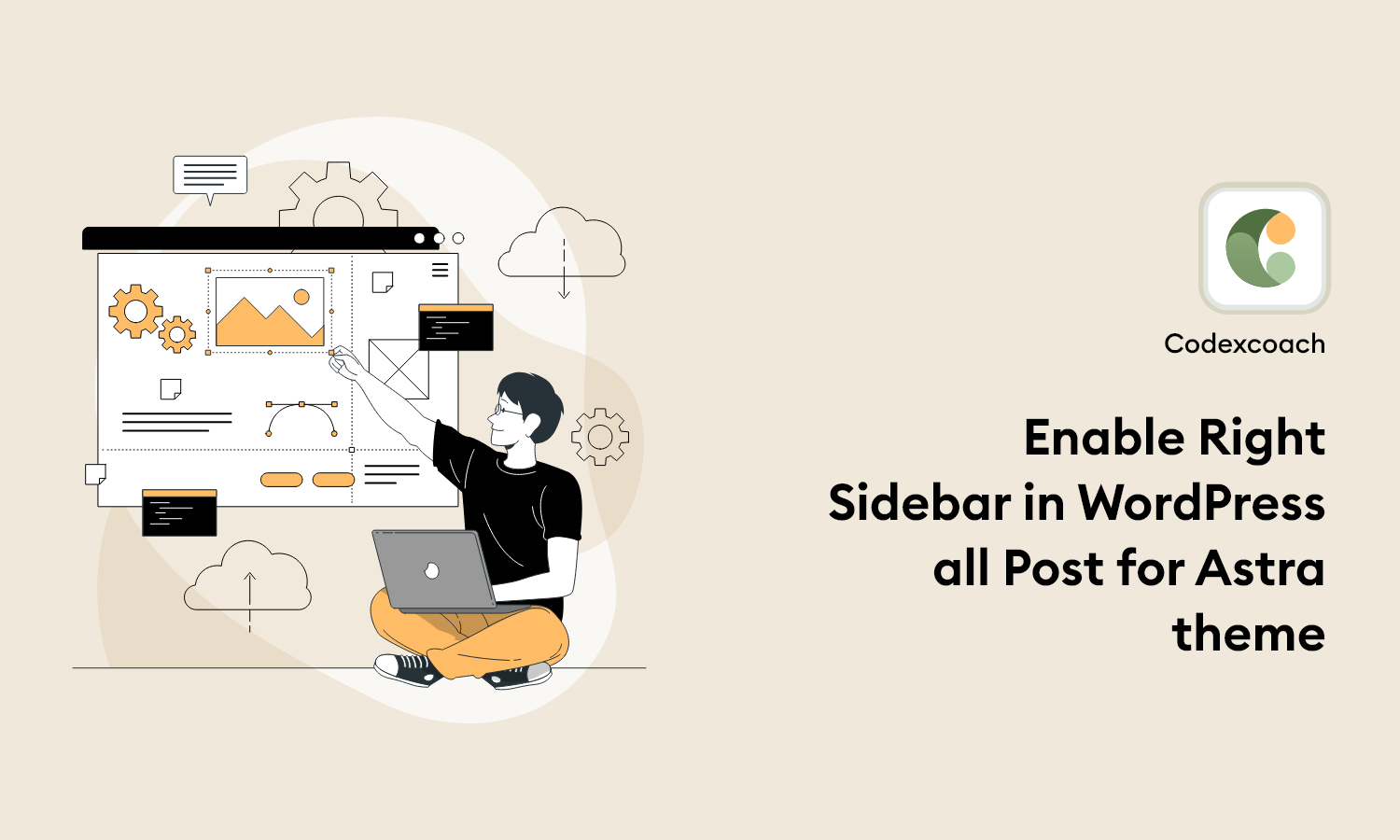 Enable Right Sidebar in WordPress all Post for Astra theme
