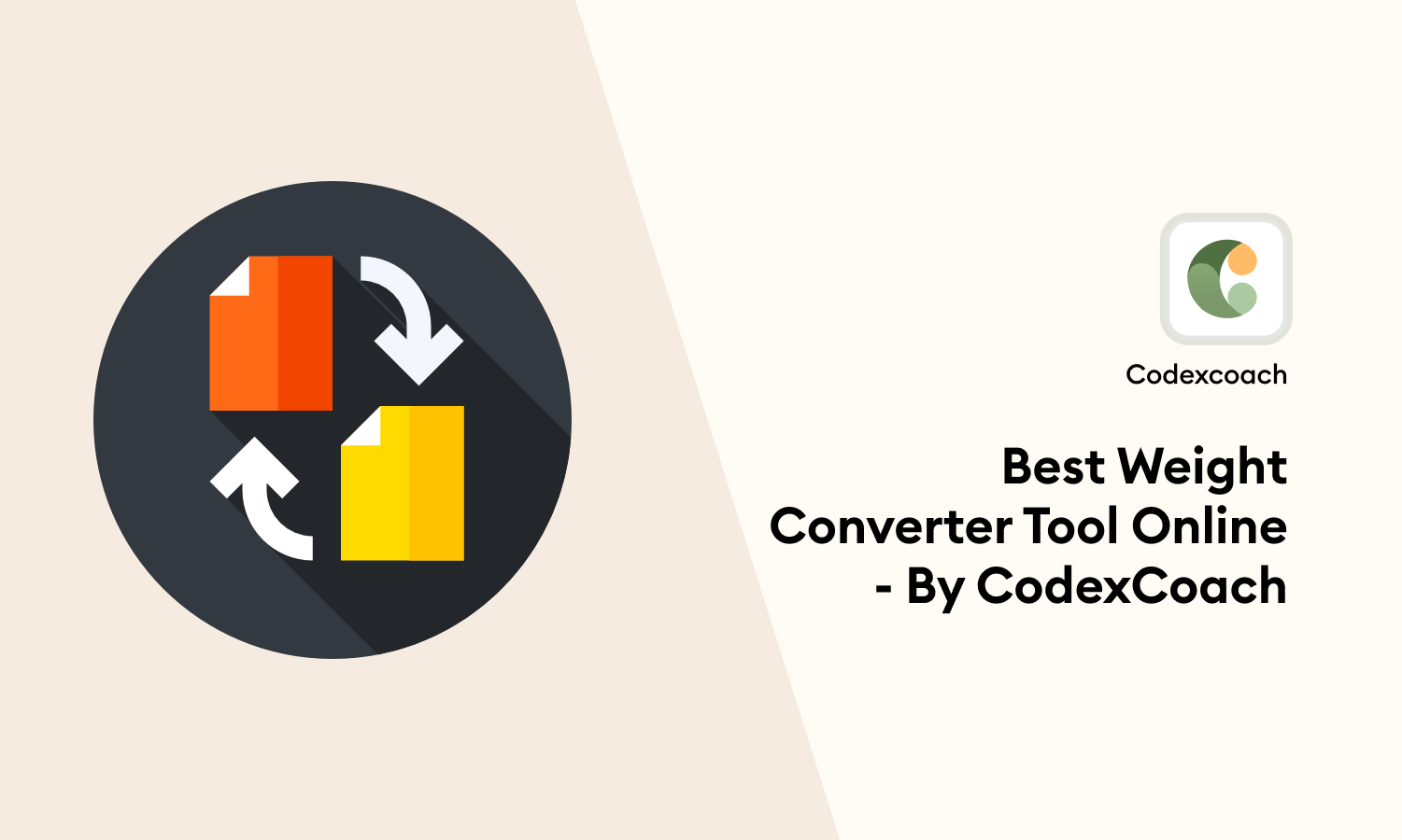 Best Weight Converter Tool Online - By CodexCoach