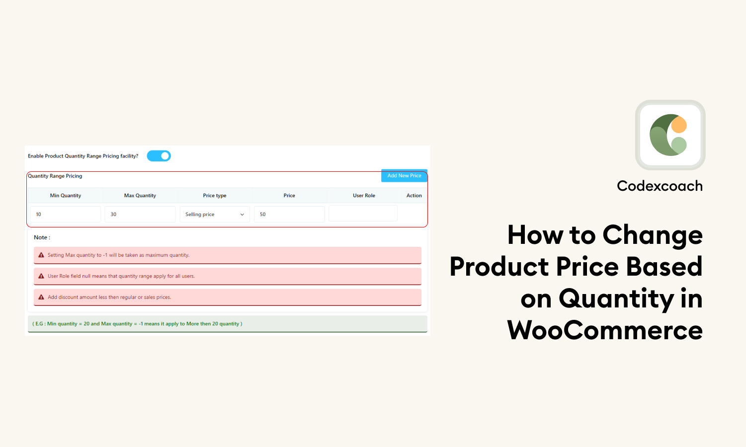 How to Change Product Price Based on Quantity in WooCommerce