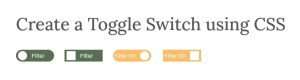 How To Create A Toggle Switch Using Html And CSS - CodexCoach