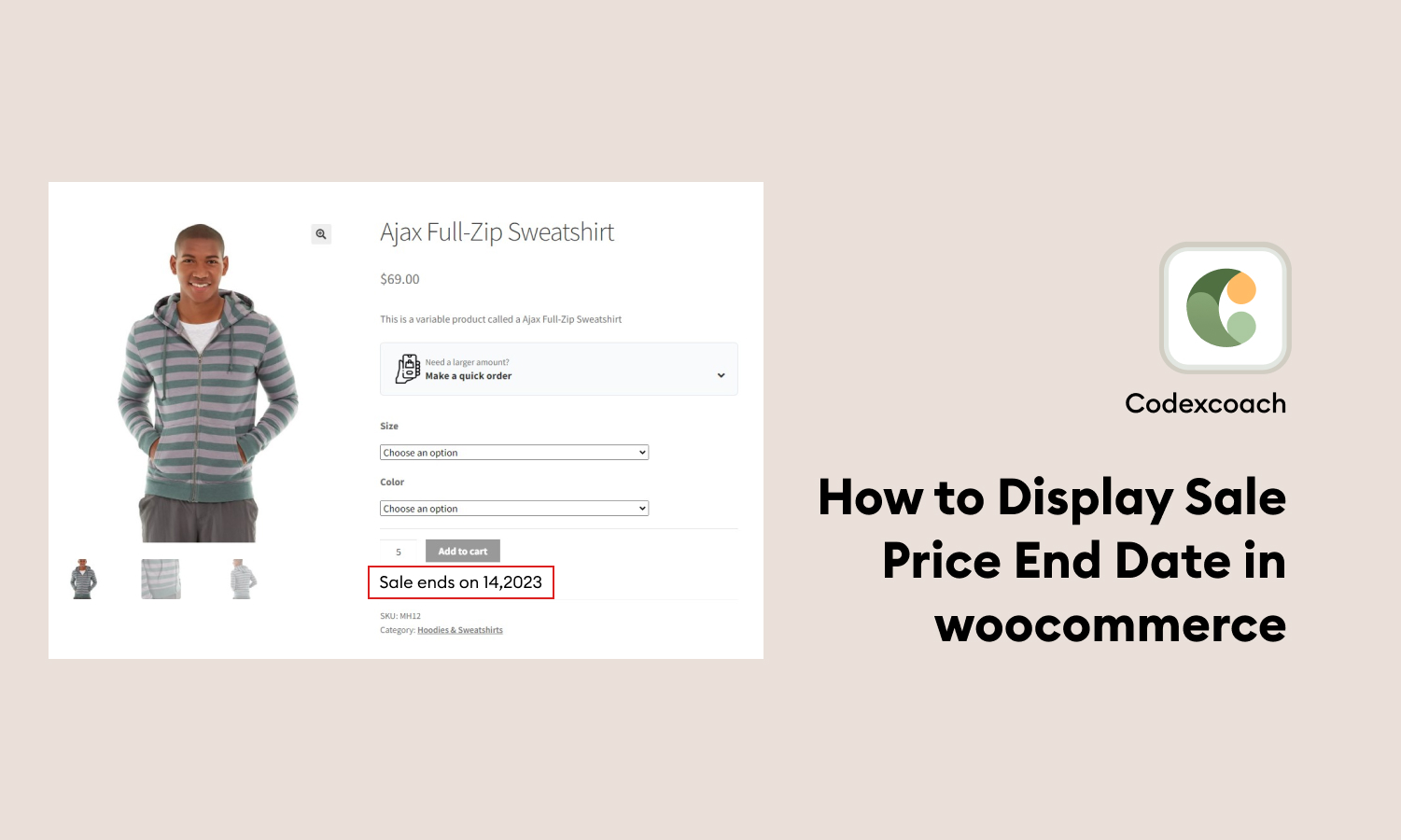How to Display Sale Price End Date in woocommerce