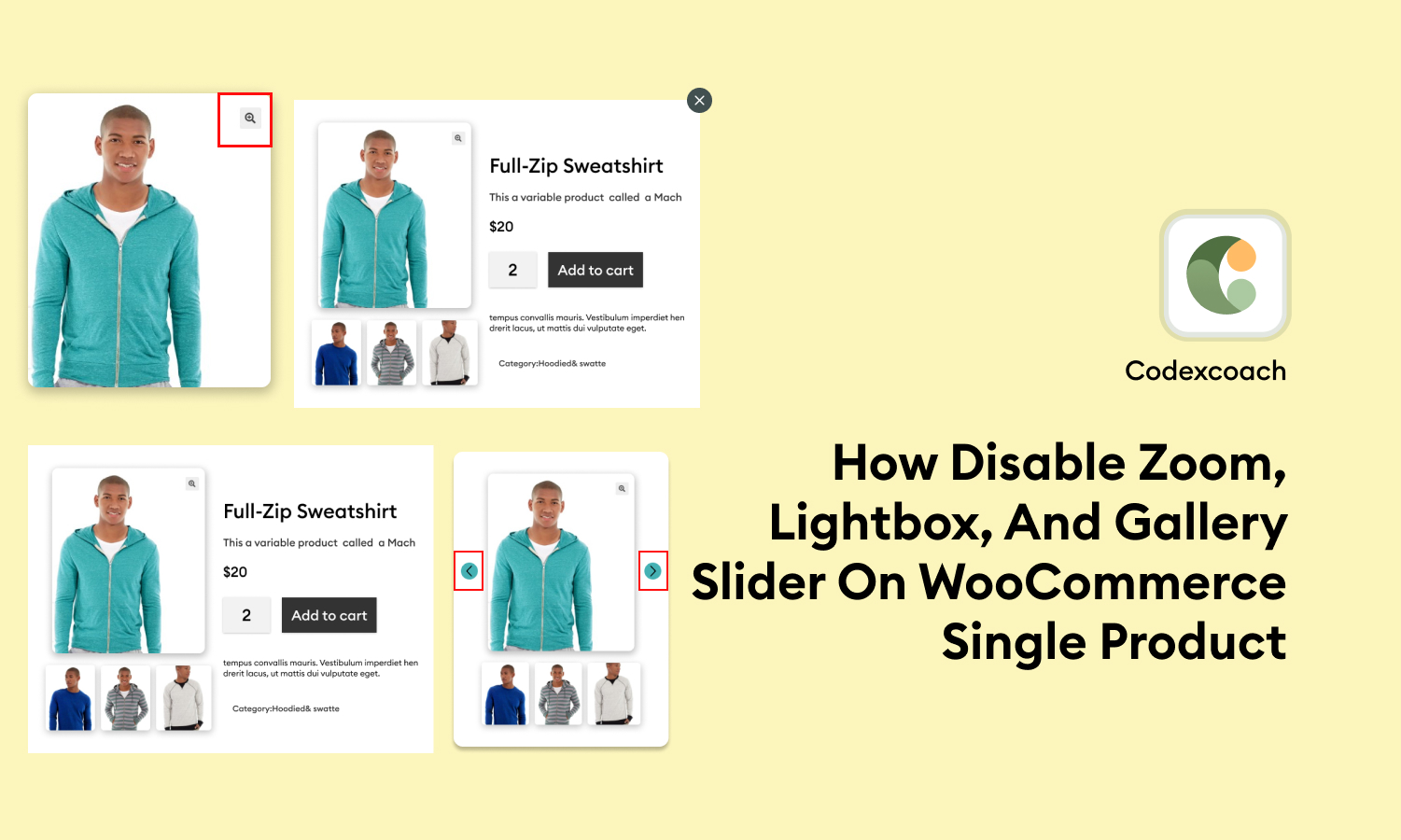 How Disable Zoom Lightbox And Gallery Slider On WooCommerce Single Product