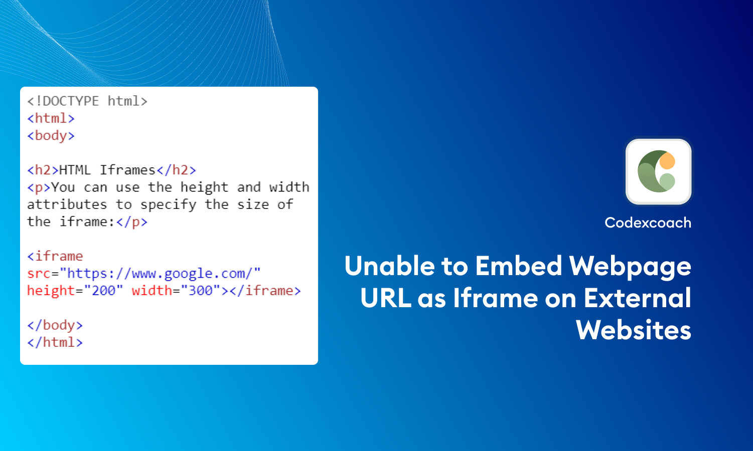 Unable to Embed Webpage URL as Iframe on External Websites