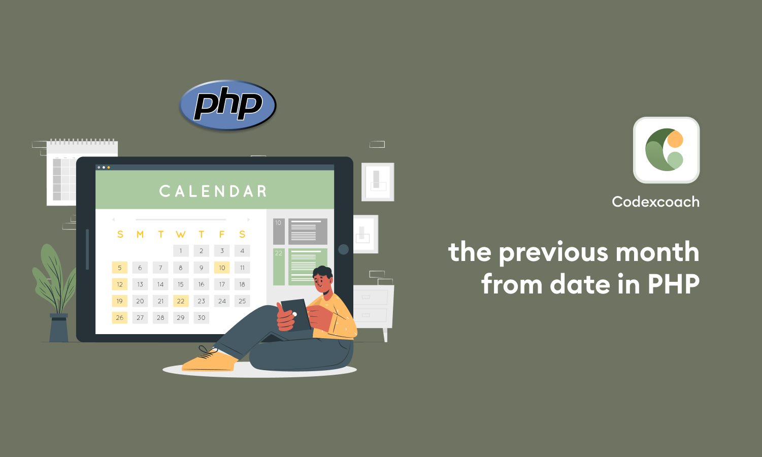 How to get the previous month from date in PHP