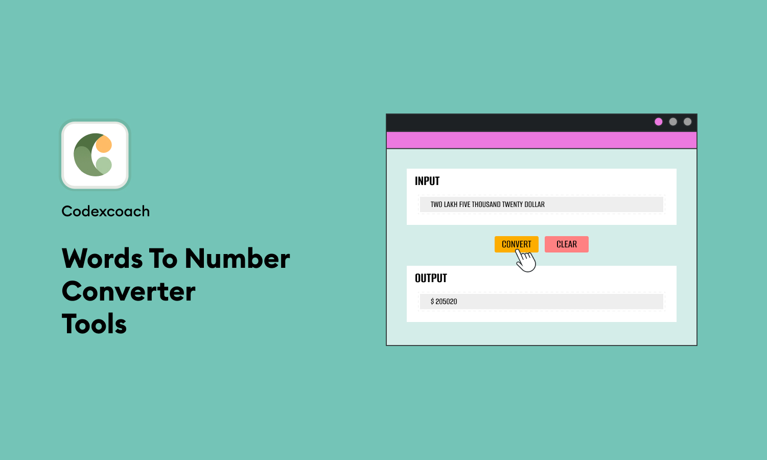 Words To Number Converter