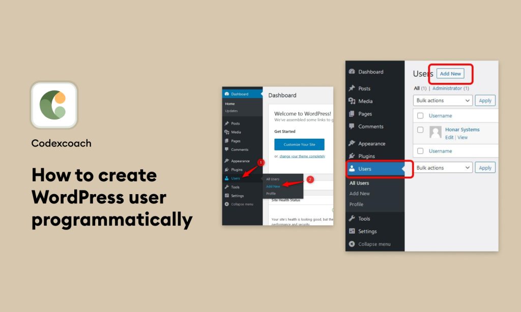 How To Create WordPress User Programmatically CodexCoach