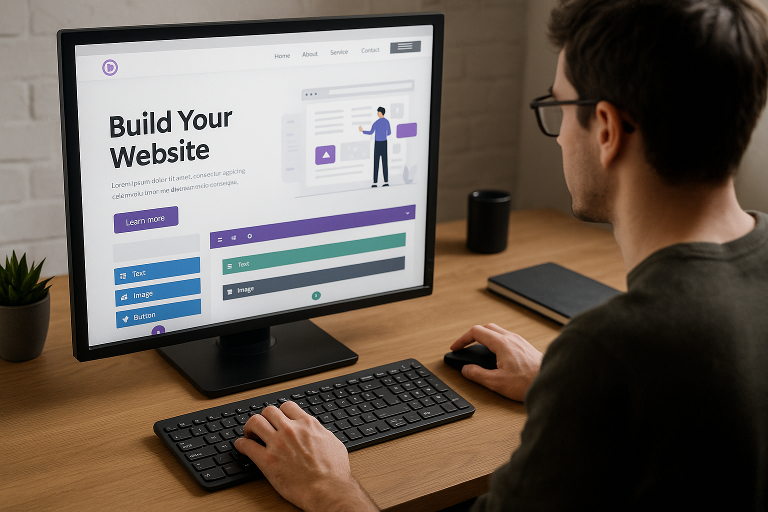 web developer enhancing a Divi WordPress site