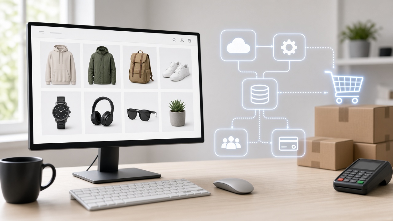 Modern developer workspace illustrating WooCommerce Headless Commerce Setup Guide: A Complete Walkthrough